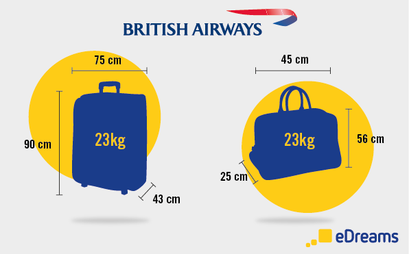 British Airways bagagli a mano e da stiva
