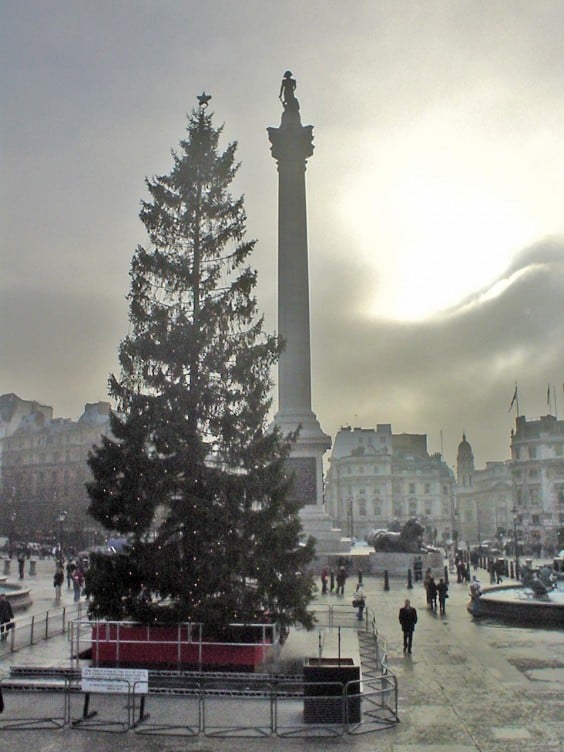 Trafalgar Square no natal, Londres