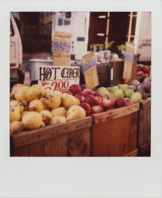 Hot Cider in a New York market
