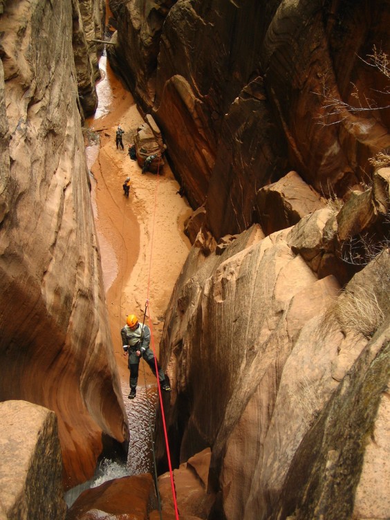 Tirolesa em grutas, Utah