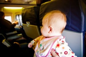 baby on plane
