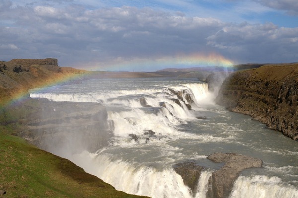 Gullfoss Golden Waterfall