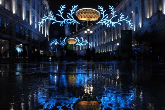 Christmas decorations in London