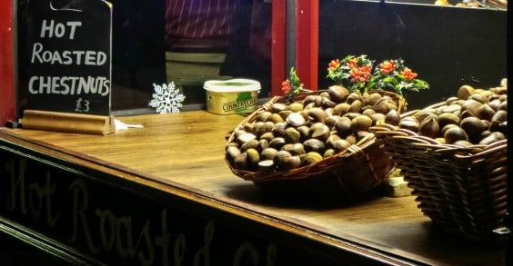 castagne arrosto,  Natale a Londra 