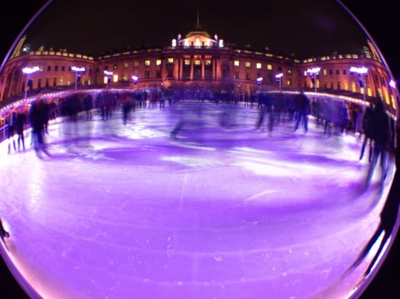 Ice skating in the Somerset Ice Rink