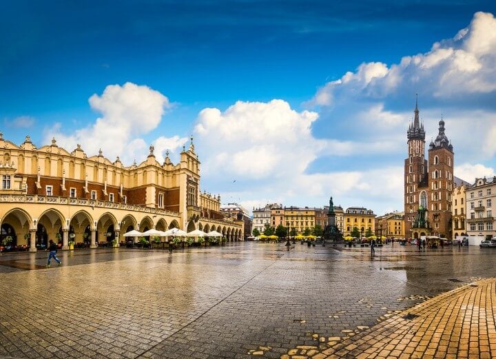 Main square of Krakow - Poland