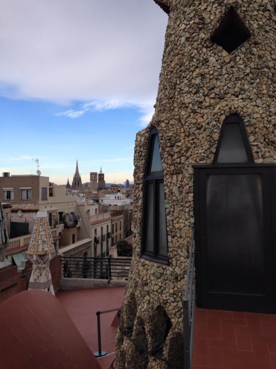 palau guell rooftop