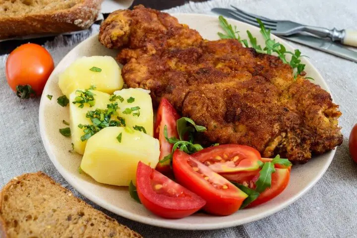 Viennese Schnitzel with potato salad