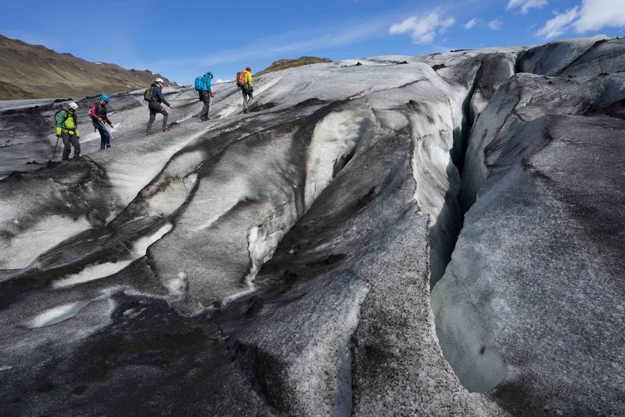 escalada de glaciares