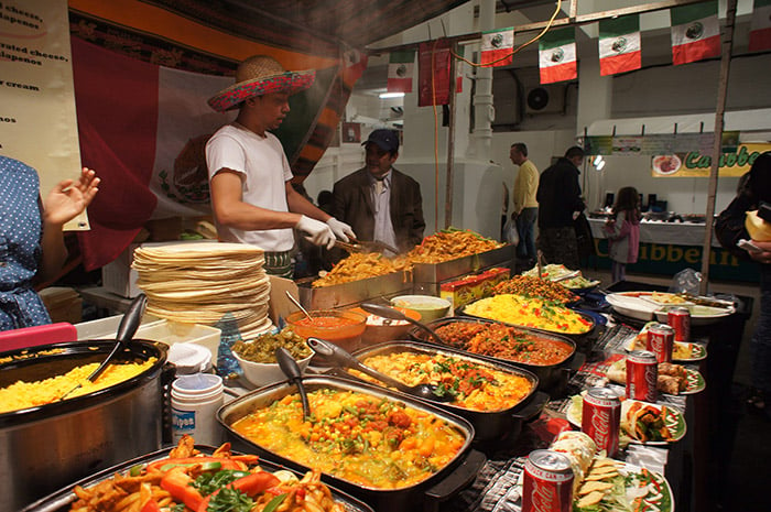 Market food in London