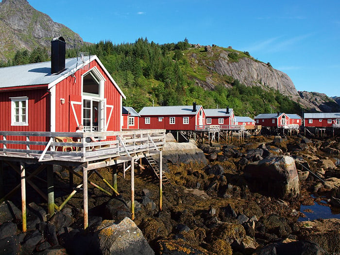 casas de nusfjord en noruega