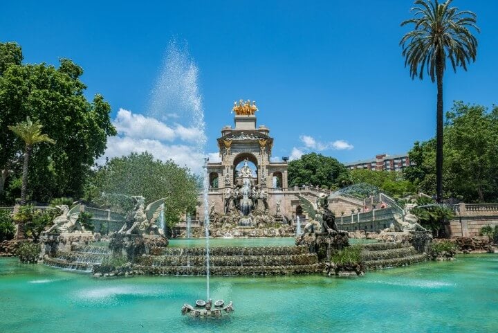 Ciutadella Park in barcelona