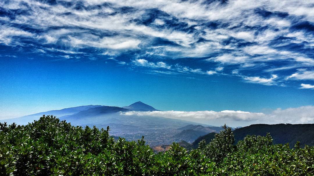 a shot of mount teide near tenerife canary islands