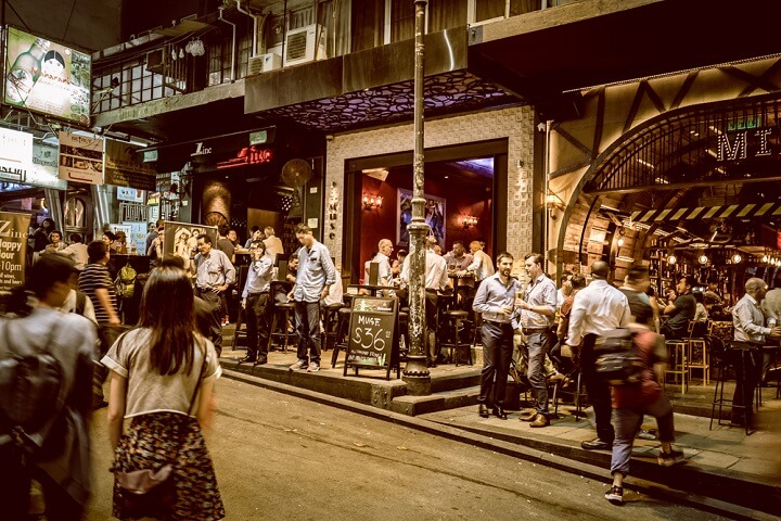 lan kwai fong - noche