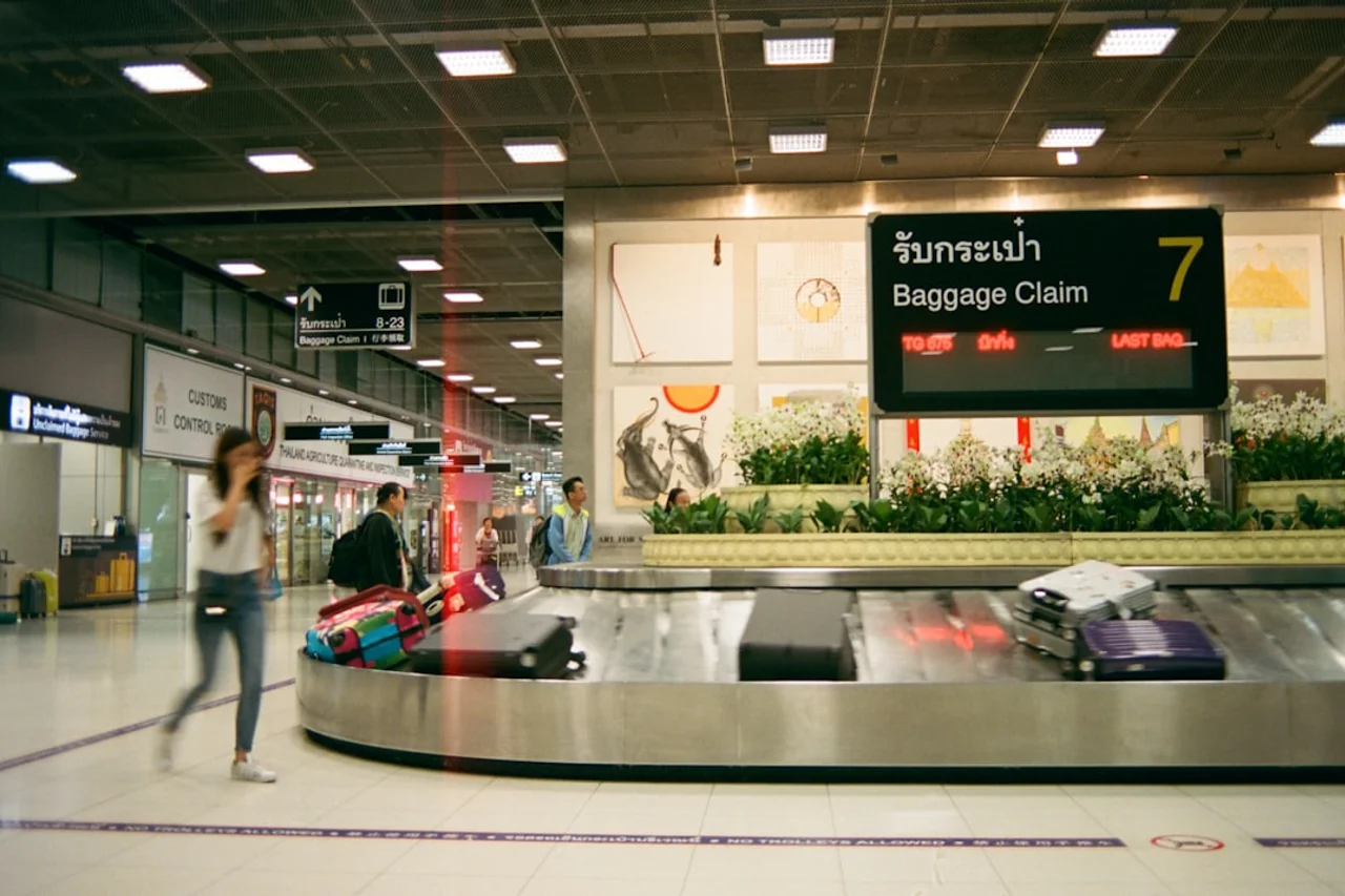 Air France check-in area at an airport